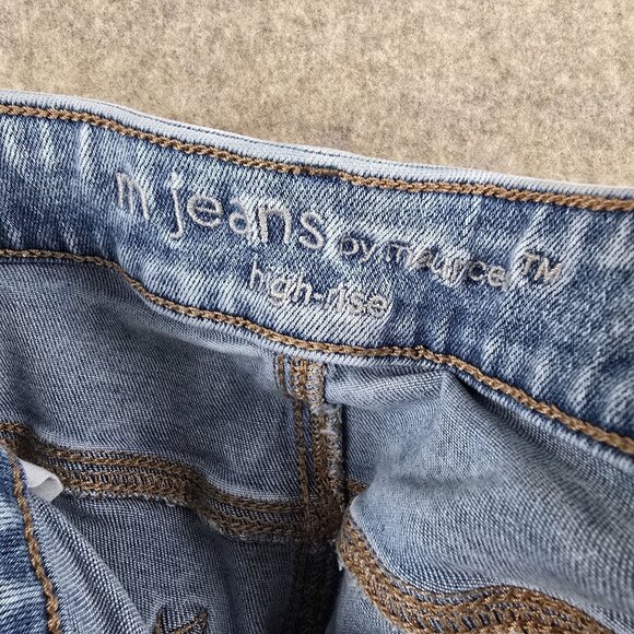 M Jeans By Maurices High-Rise Skinny Jeans Light Wash Size Large Cotton Blend - Picture 4 of 8